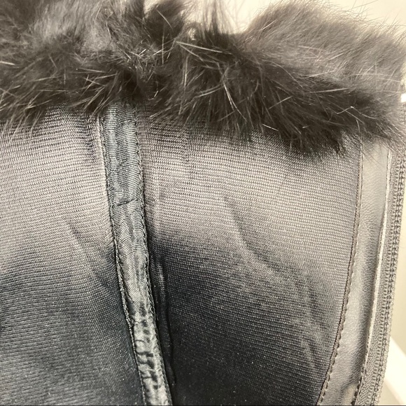 BAKERS Quilted Tall Lace Up Wedge Boots Sz 10 - Picture 11 of 14